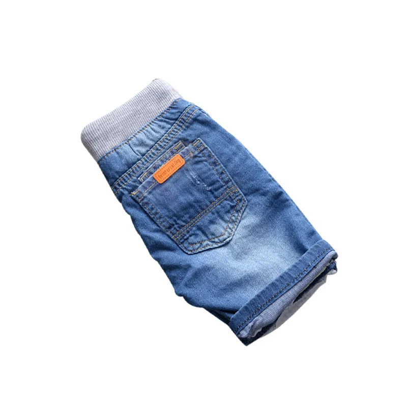 2019 летние эксклюзивные Детские рваные джинсы детские штаны темно синие