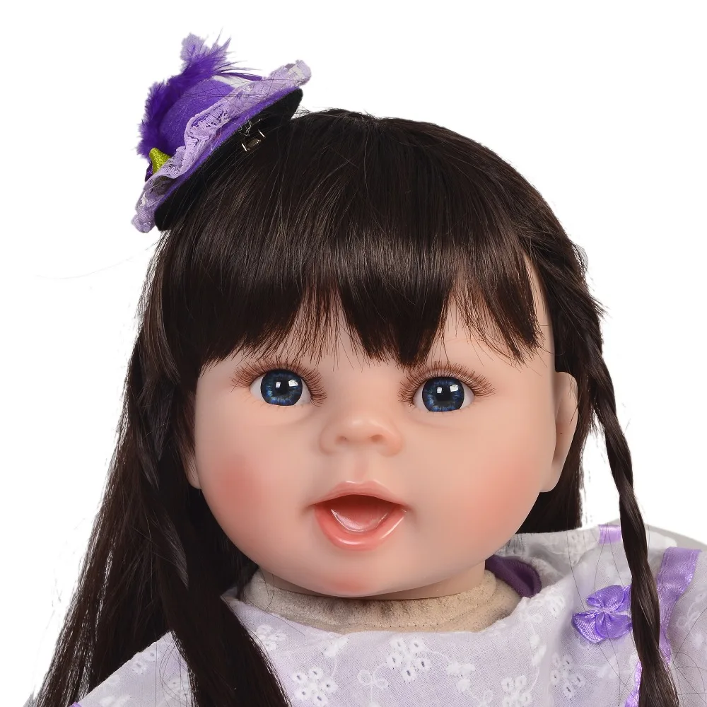KEIUMI выглядит настоящей 22 &quotКукла Reborn мягкое Силиконовое тело Baby Girl куклы для
