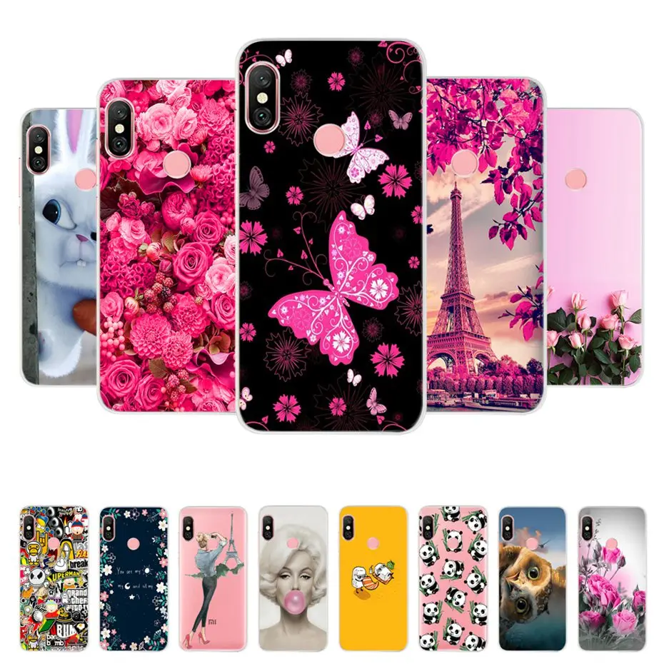 Чехол для Coque Xiaomi Redmi Note 6 Pro чехол глобальной версии Мягкая силиконовая задняя