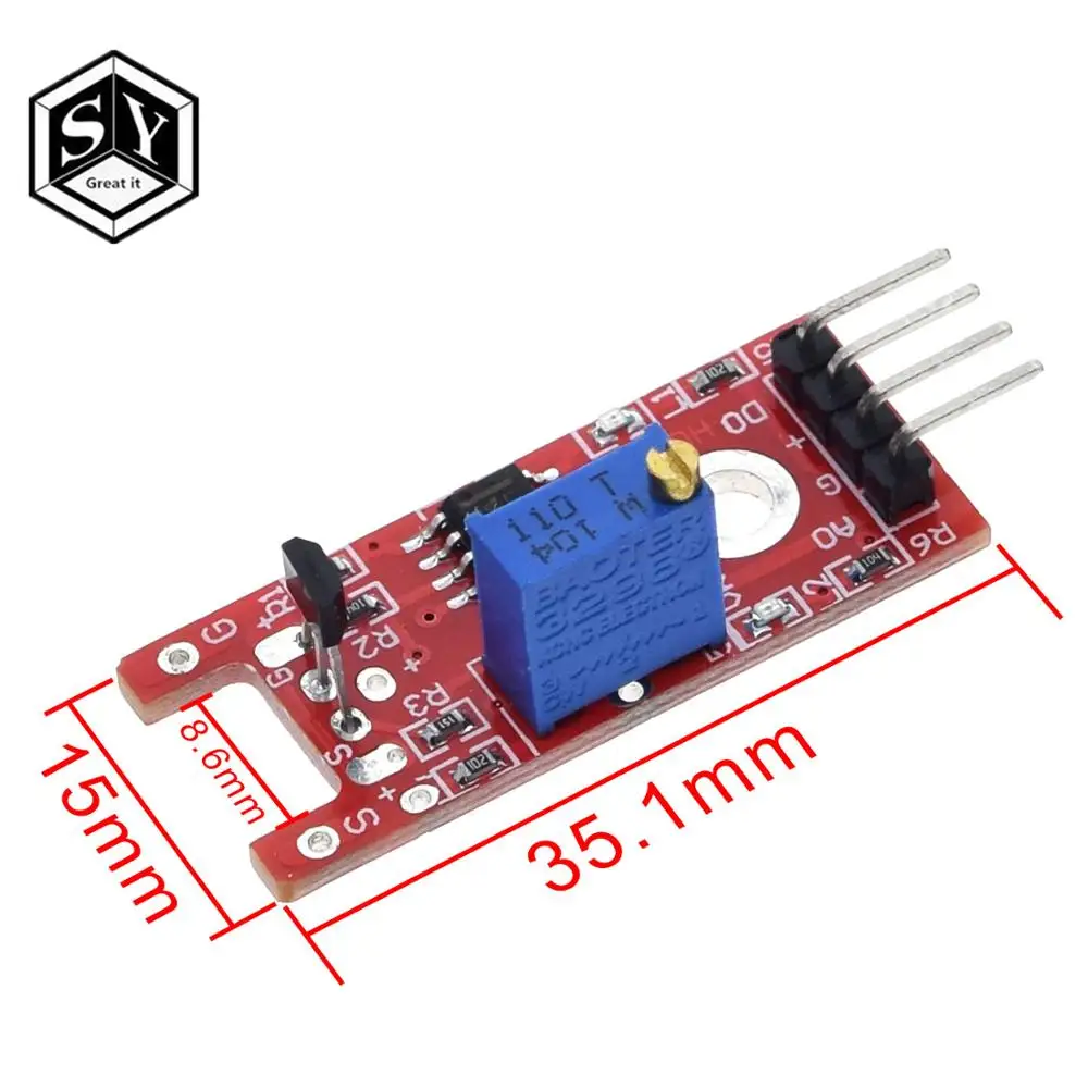 Умная электроника 4-контактный линейный магнитный переключатель для холла