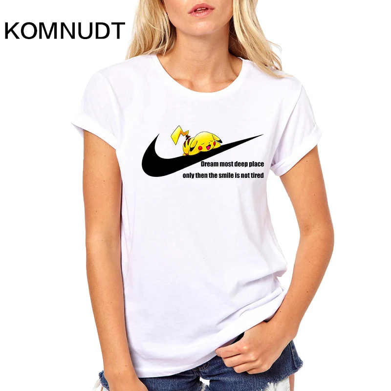 Komnudt свежий горячий Для женщин футболка DC комиксов Лидер продаж Just Do It Забавные