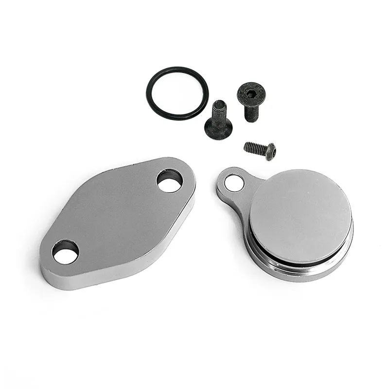 Billet aluminum LS EGR Delete Intake Exhaust Block Off Plate Set For Silverado 4.8L 5.3L 6.0L LQ4 | Автомобили и мотоциклы