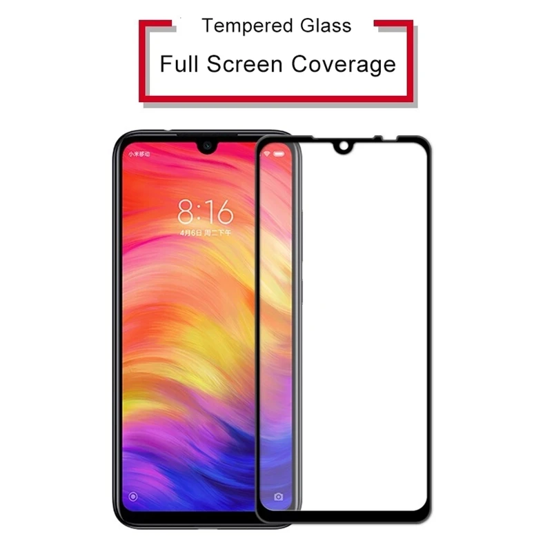 Стекло на клеевой основе для Xiaomi Redmi 7 Защита экрана пленка из закаленного стекла