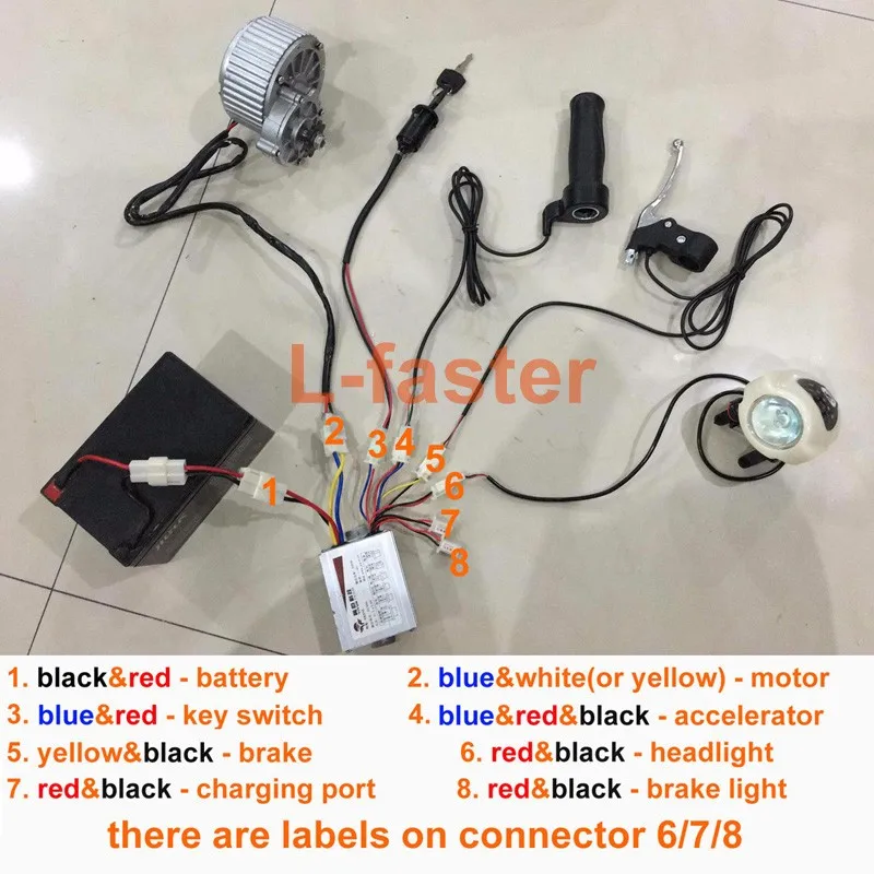 24 V 250 W электрическое преобразование велосипедов комплект электрический скутер велосипед GNGEBIKE КИТ Электродвигатель MY1018(боковые