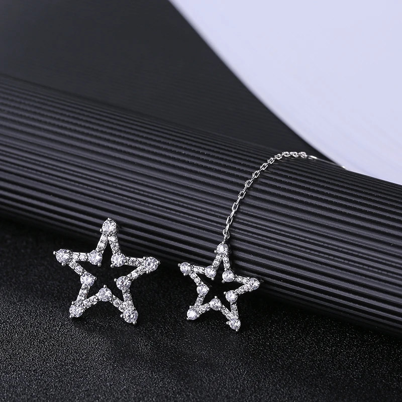 Новые длинные женские серьги GAOLA с прозрачными звеньями из кубического циркония