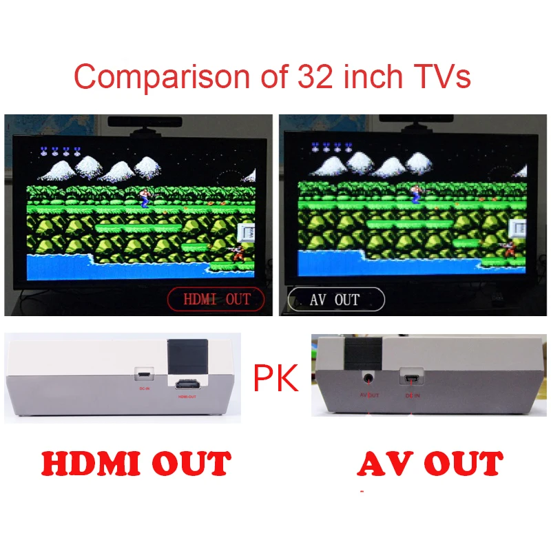 CoolBaby HD мини ТВ семейная игровая консоль HDMI 8 бит Ретро Встроенная 600 портативная