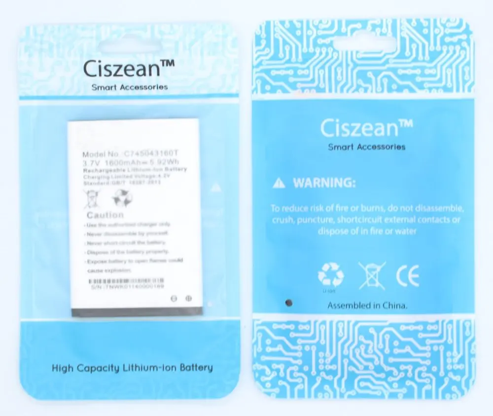 Ciszean 3x3 7 V 1600mAh Сменный C745043160T Аккумулятор для BLU Studio A270 A270A Advance 4 0 батареи |