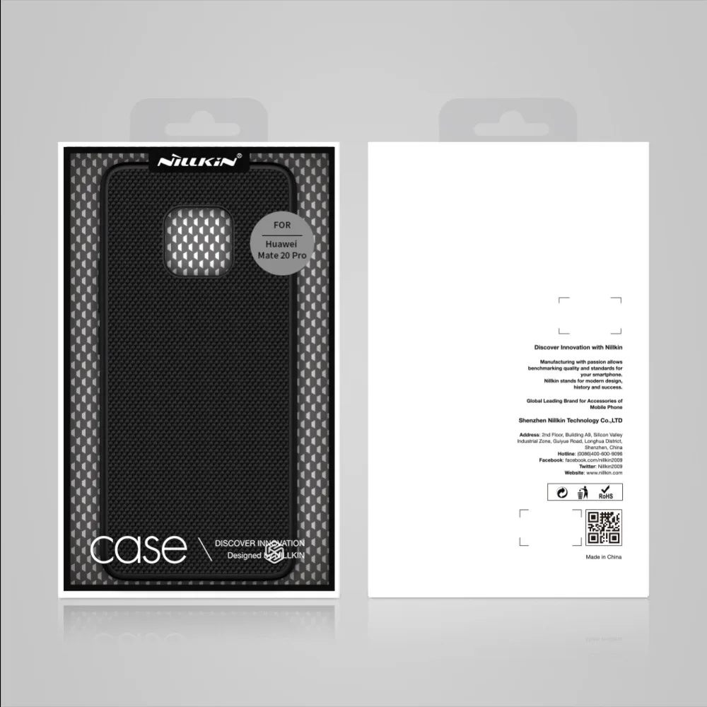 Чехол для Huawei Mate 20 Pro деловой чехол 6 39 дюйма NILLKIN с текстурой 3D мягким краем |