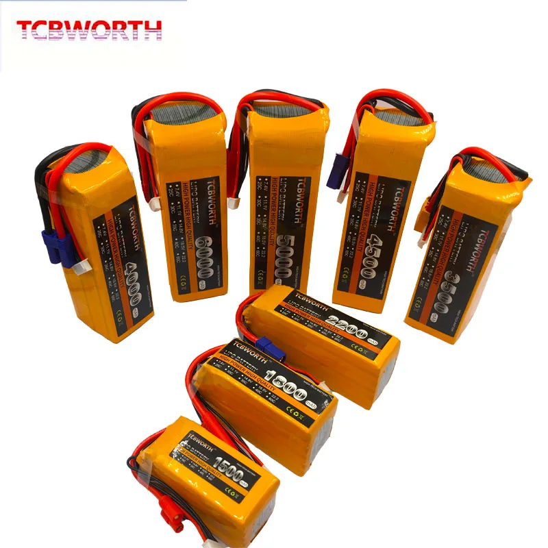 6S RC Квадрокоптер LiPo Батарея 22 2 V 1300 мА/ч 2600mAh3500mAh 4200 5200mAh6000mAh 25C35C для