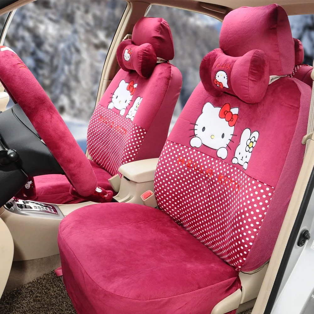 Женский модный милый мультяшный hello kitty универсальный чехол для автомобильных