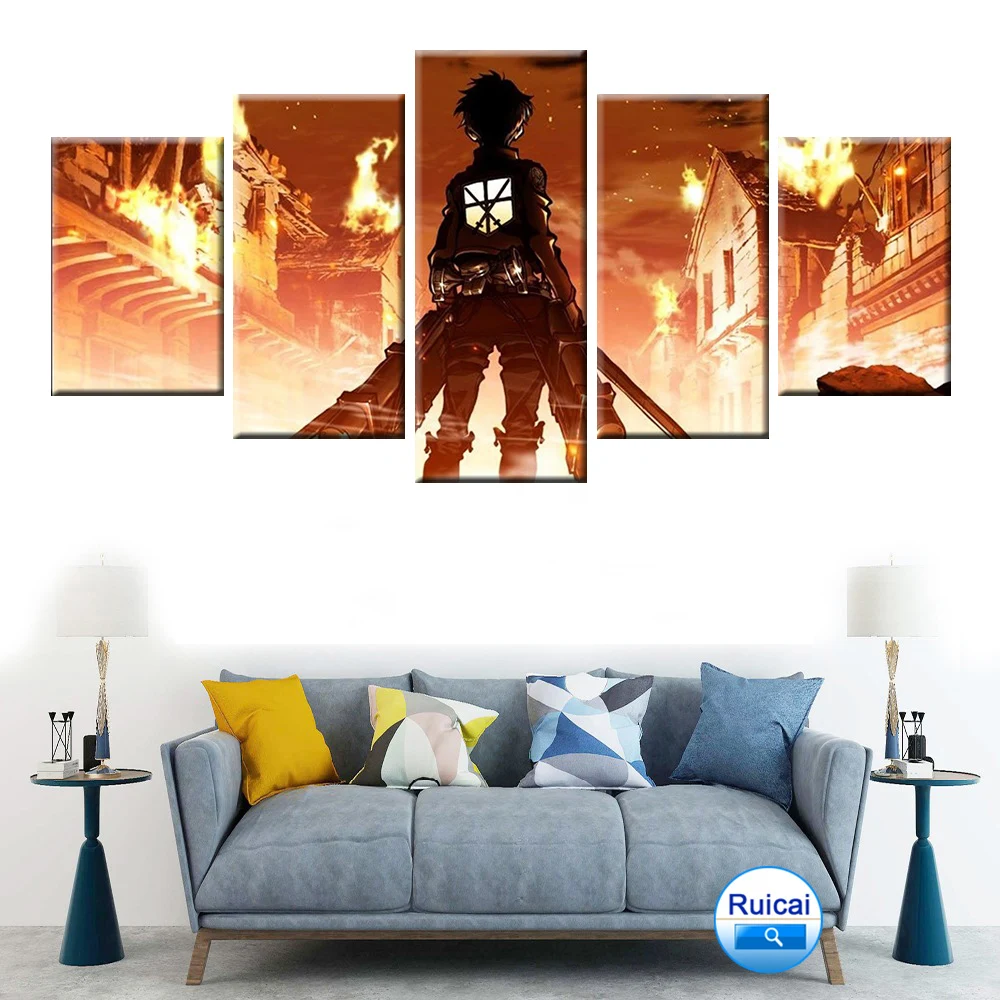 Модульная HD печать 5 панелей домашний декор Детская комната роспись стена