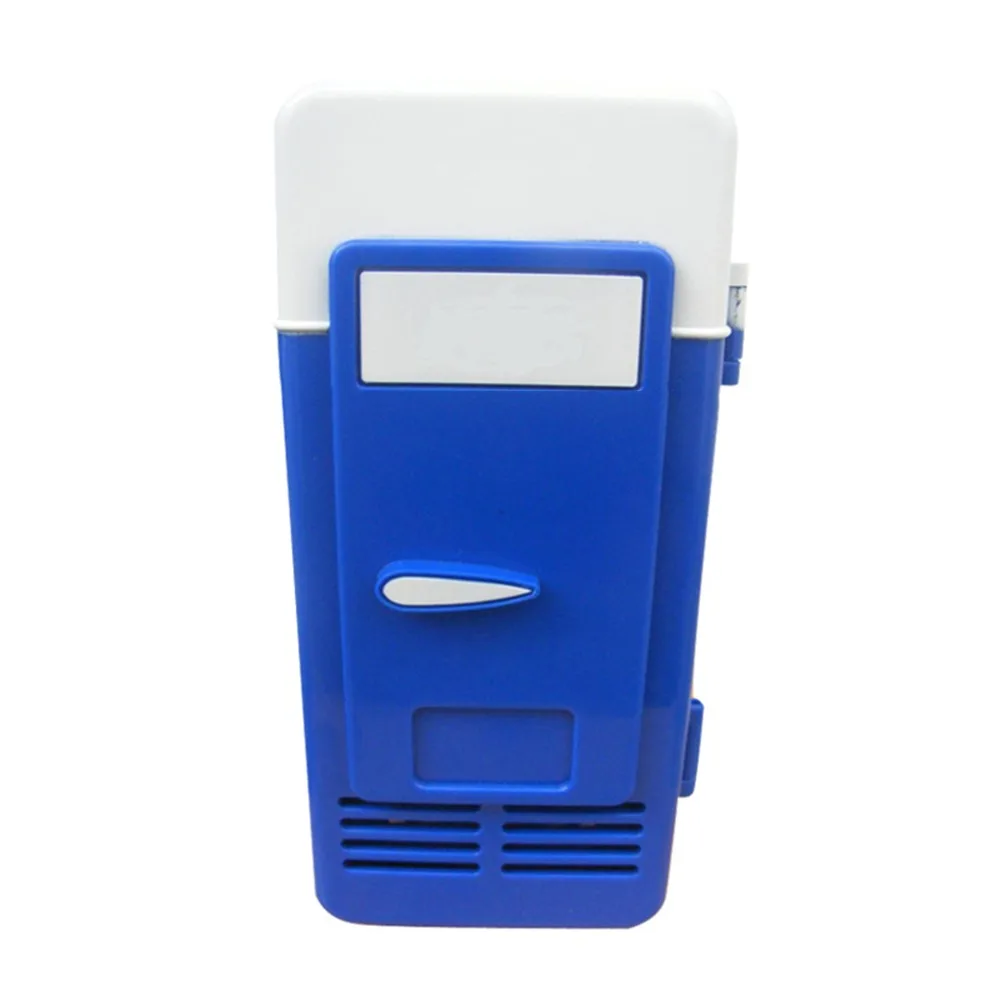 2 Color ABS 194*90*90mm Energy Saving and Eco-Friendly 5V 10W USB Car Portable Mini Drink Cooler Car Boat Travel Cosmetic Fridge