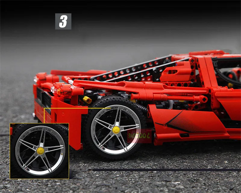 21047 Technic игрушки серии совместимы с MOC 10265 Mustang автомобиль набор строительные блоки кирпичи автомобиль игрушки Дети Рождественские подарки