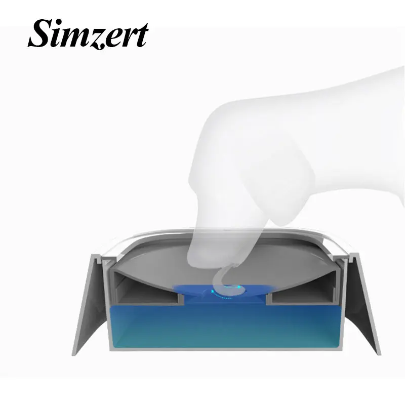 Simzert Pet двери автомобиля чаша миска для питьевой воды путешествий на нескользящей