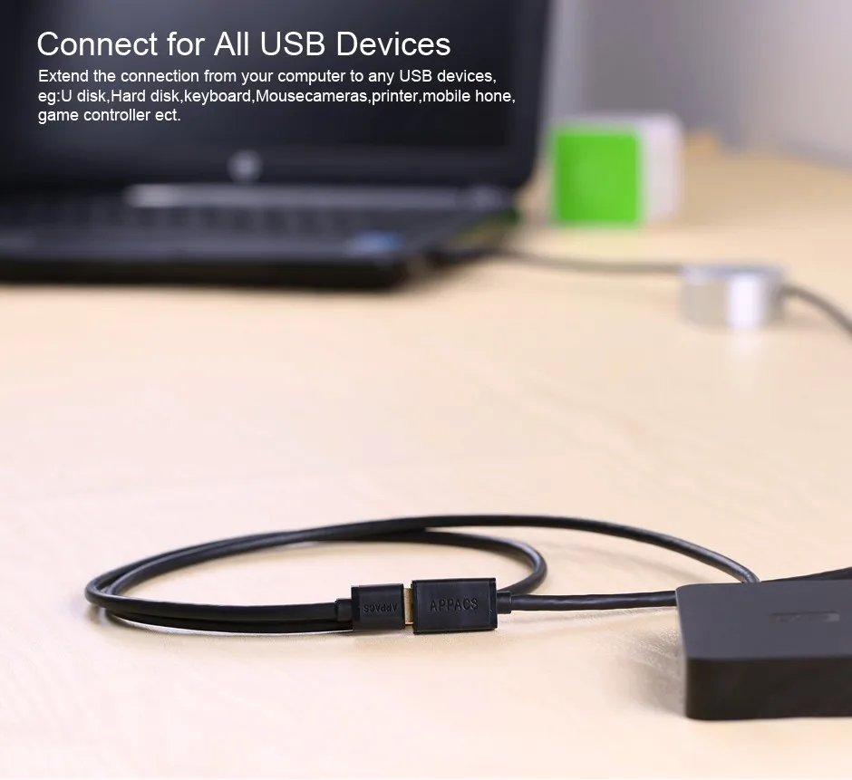 APPACS высокоскоростной USB разъем 3,0 A Тип папа-папа Дата кабель-удлинитель AM до AM 50 см 100 см 200 см 4,8 Гбит/с Поддержка USB2.0