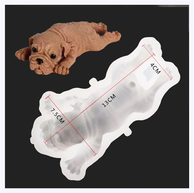 Силиконовая форма Aomily 3D Shar Pei для выпечки мороженого милый дизайн сделай сам