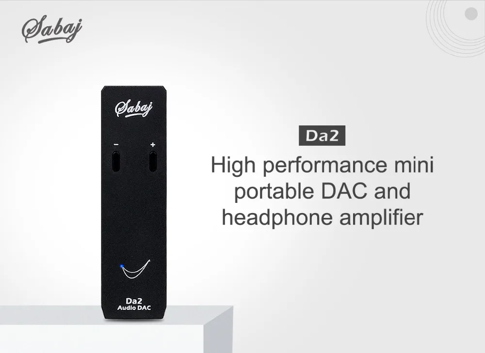 Sabaj Da2 Портативный USB DAC с усилителем для наушников 2в1 32 бит/768 кГц мини USB DAC AMP для ПК/Mac или сотового телефона OTG