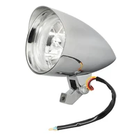 4 75 chrome tri bar h4 12v 5560w motorcycle headlight lamp visor bucket universal for harley chopper