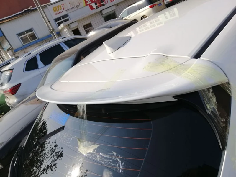 ABS Материал внешний задний спойлер хвост направляющее крыло декоративный Автомобиль Стайлинг для Mazda 3 Axela хэтчбек