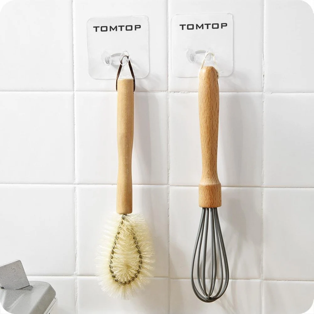 Прозрачные прочные клейкие крючки 2 шт. пластиковый держатель вилки Superglue