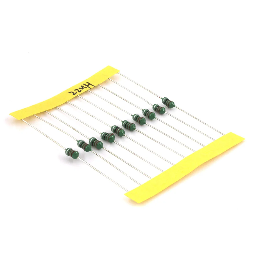 Murarum индуктивности ассортимент 0307 1/4 Вт 1UH 1MH 12valuesX10pcs = 120 шт. индукторы Цветовой код