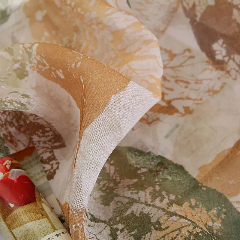 Color No.2 Tulle Современное нордическое зеленое растение, листья, Затемненные занавески для гостиной, балкона, модные геометрические затененные занавески для спальни - Цвет: Color No.2 Tulle