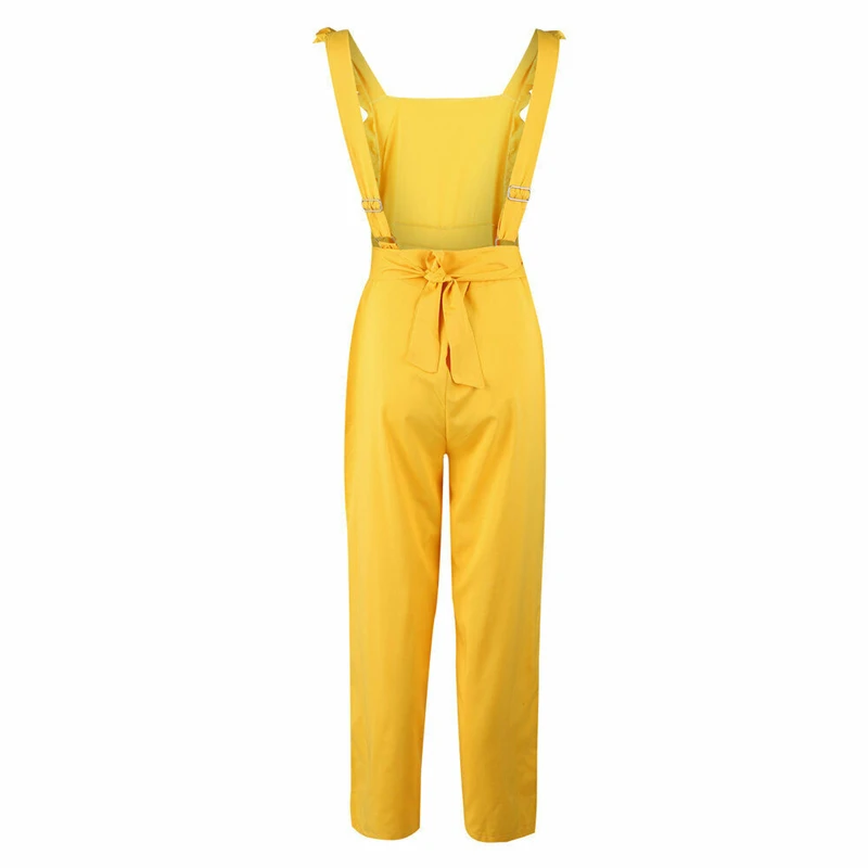Women's Sleeveless Ruffle Jumpsuit Romper Wide Leg Playsuit Long Pants | Женская одежда