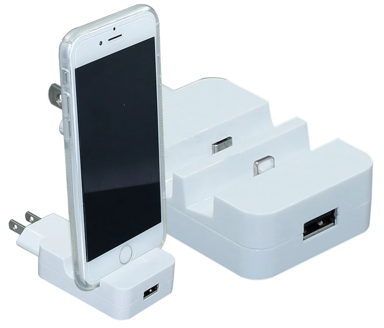 2 в 1 настенное зарядное устройство док станция + usb зарядный адаптер для iPhone 5 6s 7 8