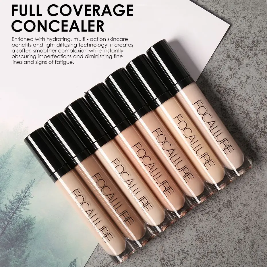 

Brand New Liquid Concealer 7Color Waterproof Rotary Concealer Brush Professional Full Coverage Makeup Fundation Concealer Cream