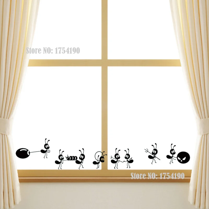 Наклейки с маленькими муравьями из движущегося стекла детские романтические