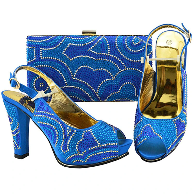 Новые модные женские туфли и сумочка в комплекте итальянская обувь африканском