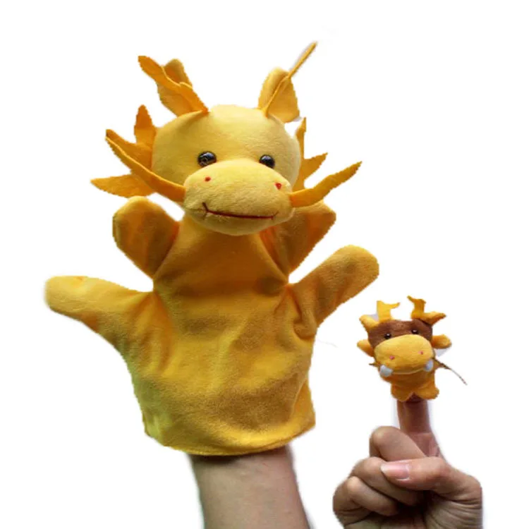 17 пар для родителей и детей, семейная история, расскажите реквизит, плюшевые игрушки животные, косплей куклы для театра марионеток кукла на палец, собрать - Цвет: 07