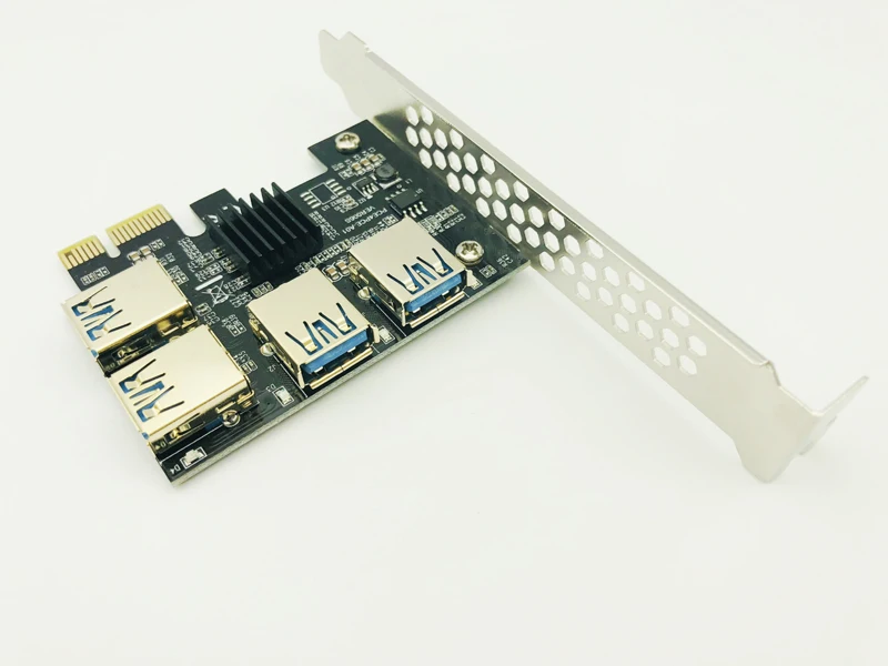 Новинка добавьте на карту PCIe 1 в 4 PCI express 16X слота переходную E 1X к внешнему e адаптер