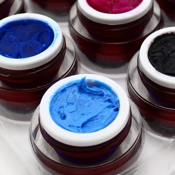 100% брендовый Модный Цветной Профессиональный 3D дизайн ногтей строитель замочить