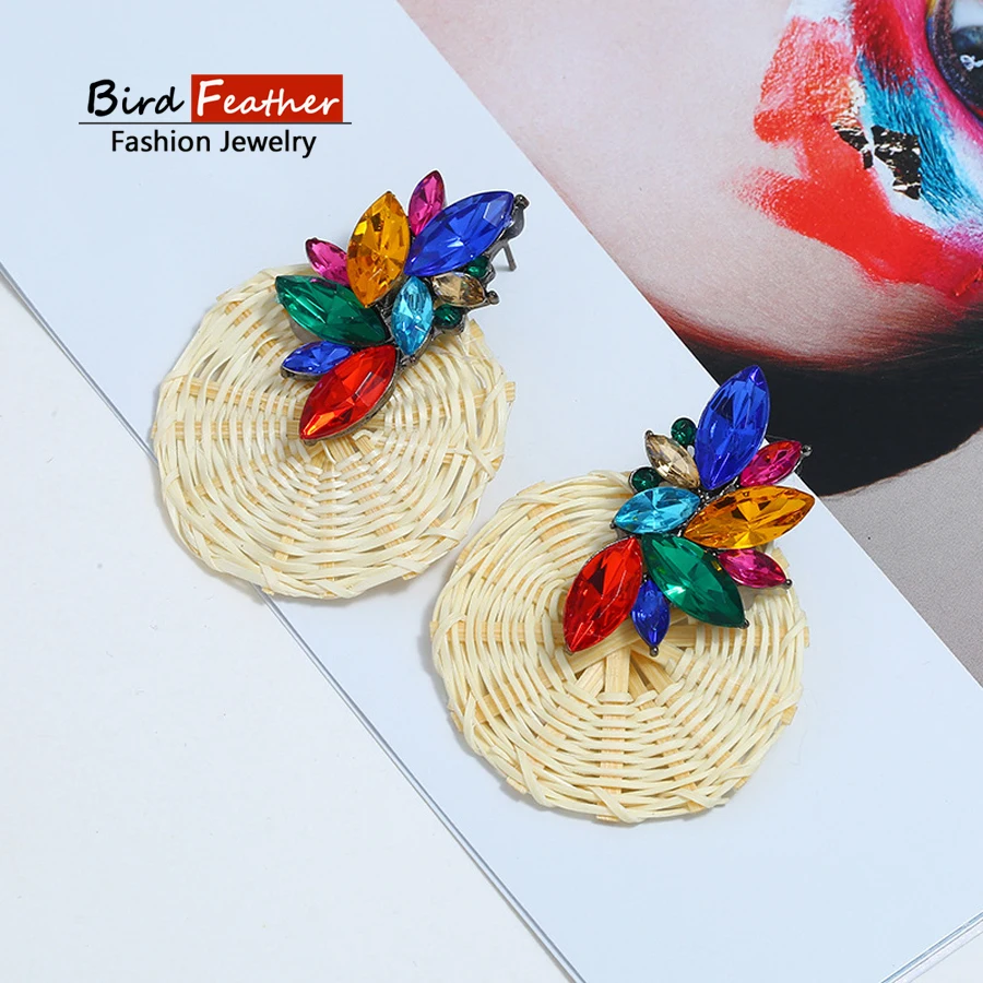 Женские Геометрические серьги золотого цвета простой тренд капельки большого