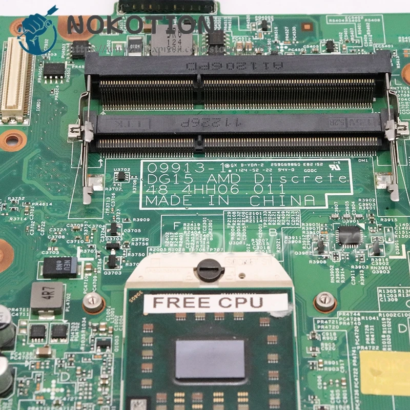 Материнская плата NOKOTION для ПК Dell Inspiron 15R M5010 основная CN-0HNR2M 0HNR2M HNR2M 48 4hh06. 011 HD4650 без