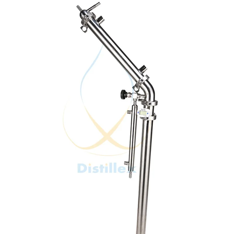 1," OD50.5mm 45 градусов ректификационная колонна, дефлегматор герметизирующий, Дистилляция, санитарно-Сталь 304