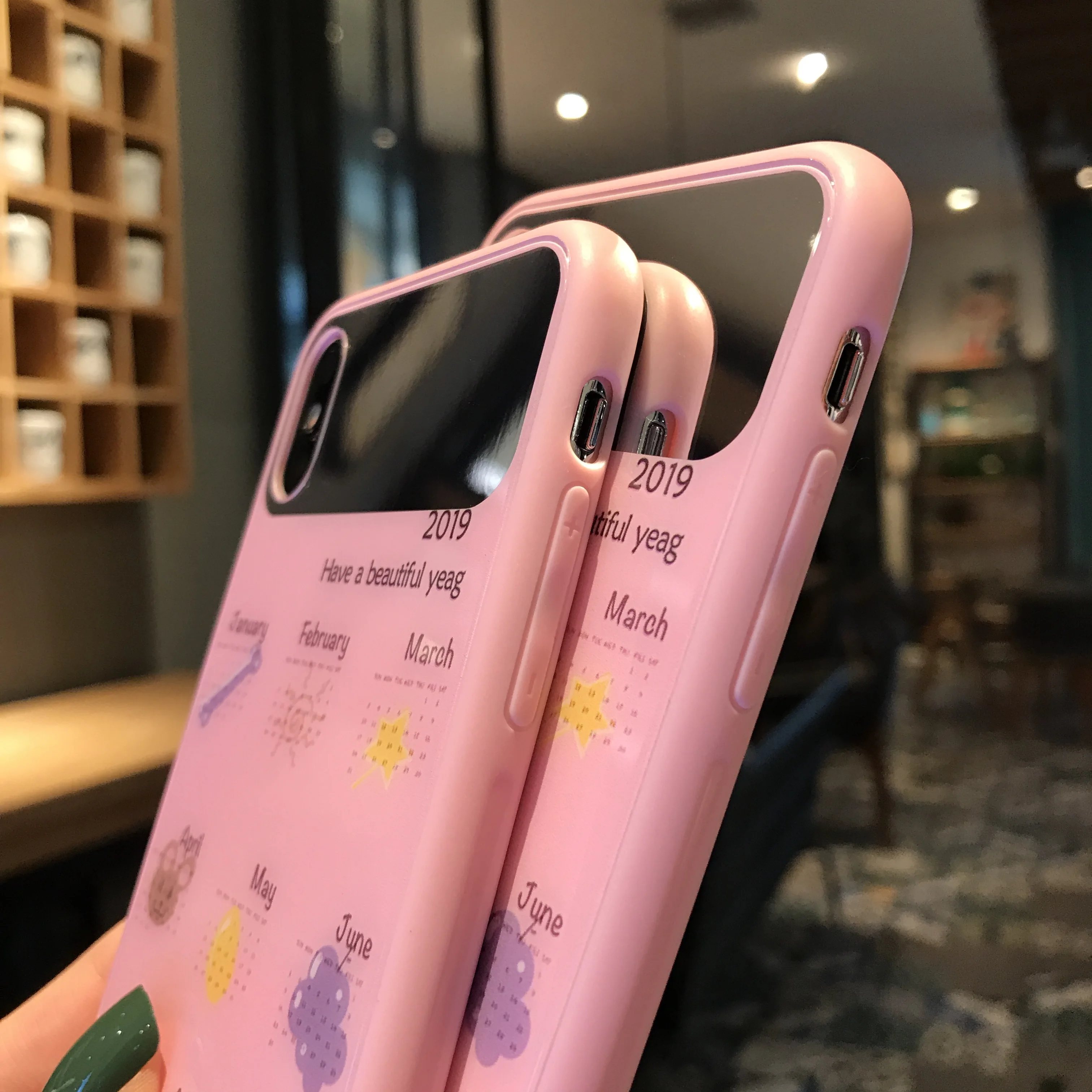 Роскошный зеркальный стеклянный чехол для телефона Iphone XS Max 6 S Capinha милый