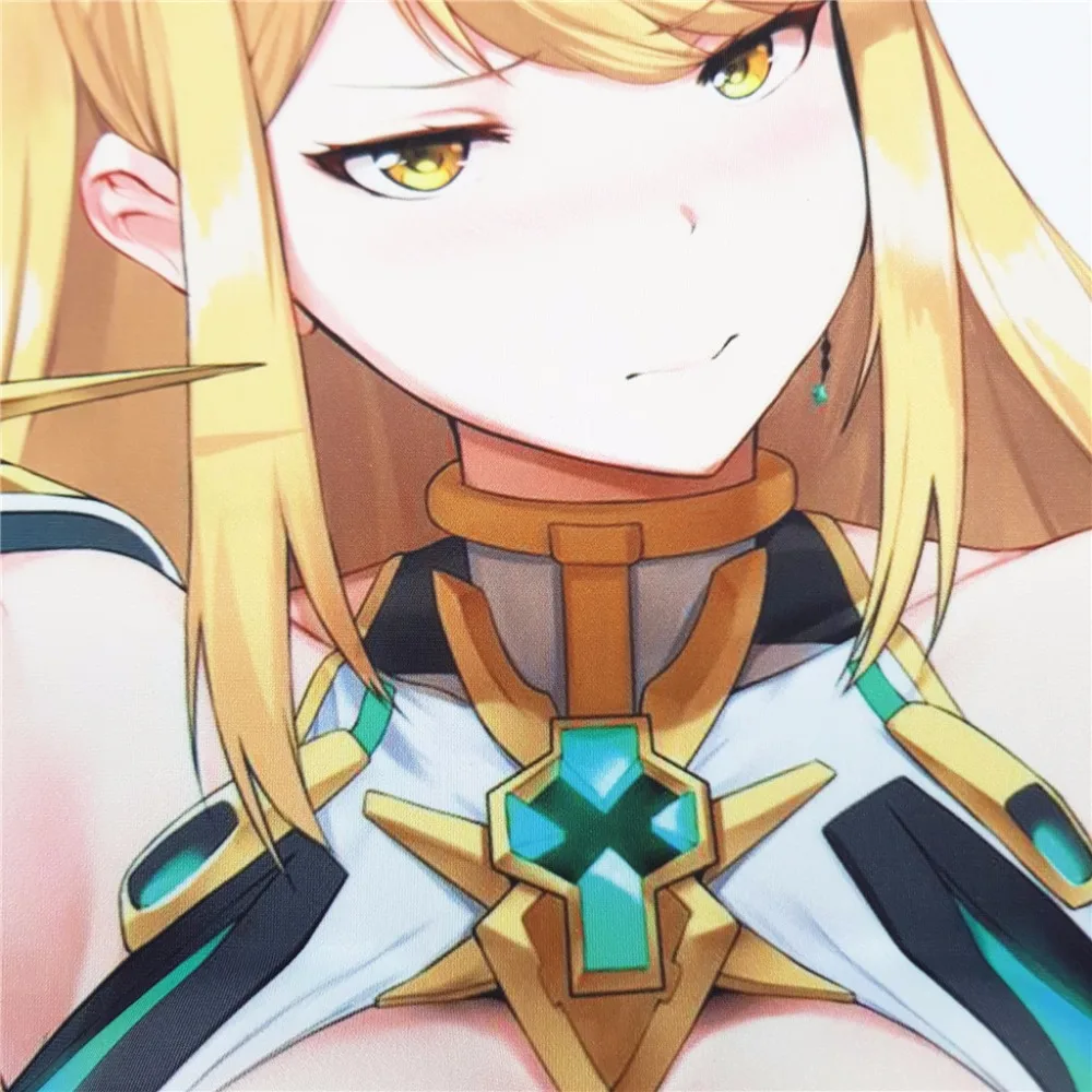 Игровой коврик для мыши Xenoblade 2 Hikari 3D Oppai с мягким гелевым упором на