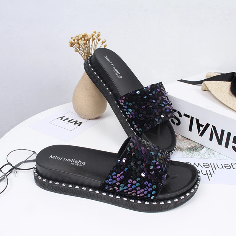 Серебристые/фиолетовые шикарные туфли на платформе женские модные сандалии с