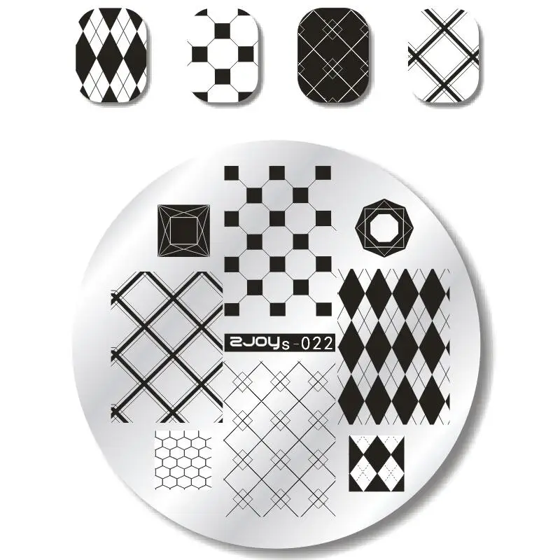 1 шт. круглый дизайн ногтей штамповка пластина опера маска для лица алмаз в форме