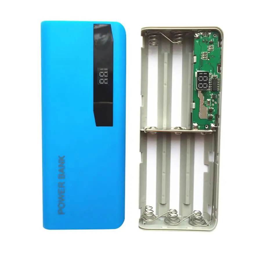 Carprie Новый светодиодный дисплей 5X 18650 USB внешний аккумулятор зарядное устройство