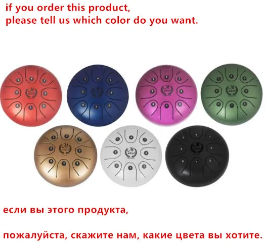 5.5inches Горячая 12 дюймов 11 тонов стальной язык барабан ударный инструмент с мягкой сумкой Игрушка музыкальный инструмент барабан поверхность Моделирование игрушки - Цвет: 5.5inches