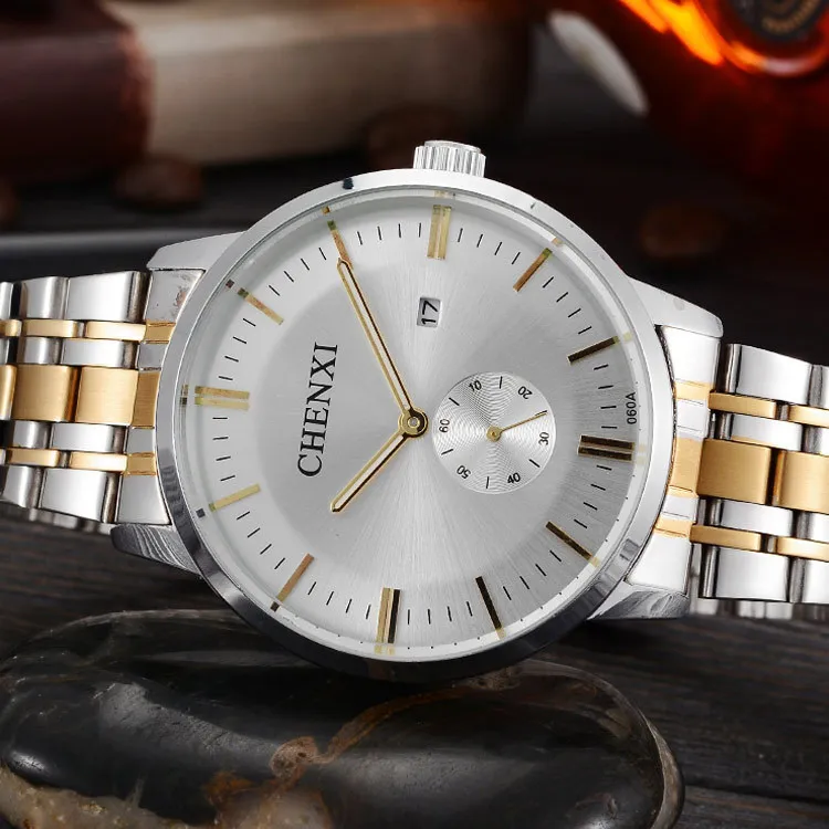 2018 горячие модные часы для мужчин Топ бренд Роскошные наручные из нержавеющей