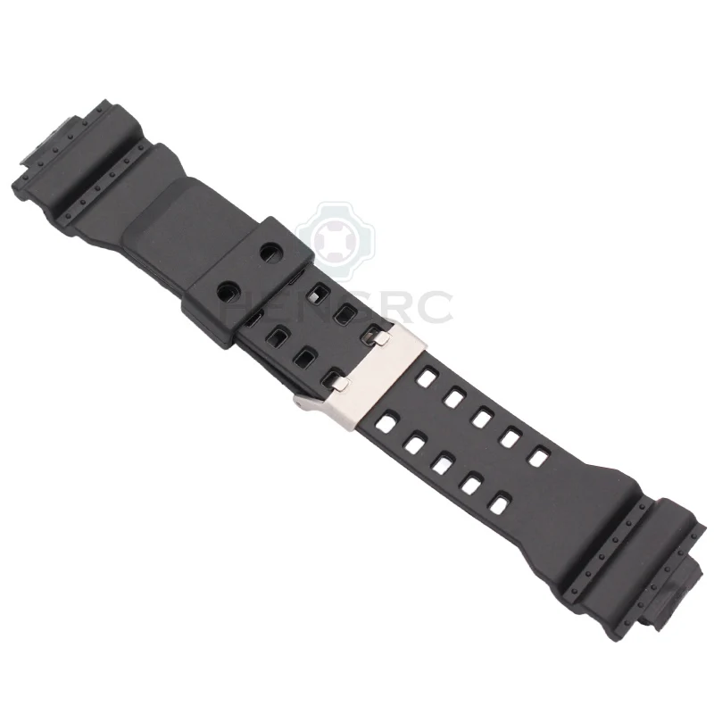 16mm PU Watch Band Strap Fit For Casio G Shock Replacement Black Waterproof Watchbands Accessories
