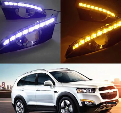 Для CHEVROLET CAPTIVA 2011 2015 Авто 12 В светодиодный DRL дневный ходовой светильник