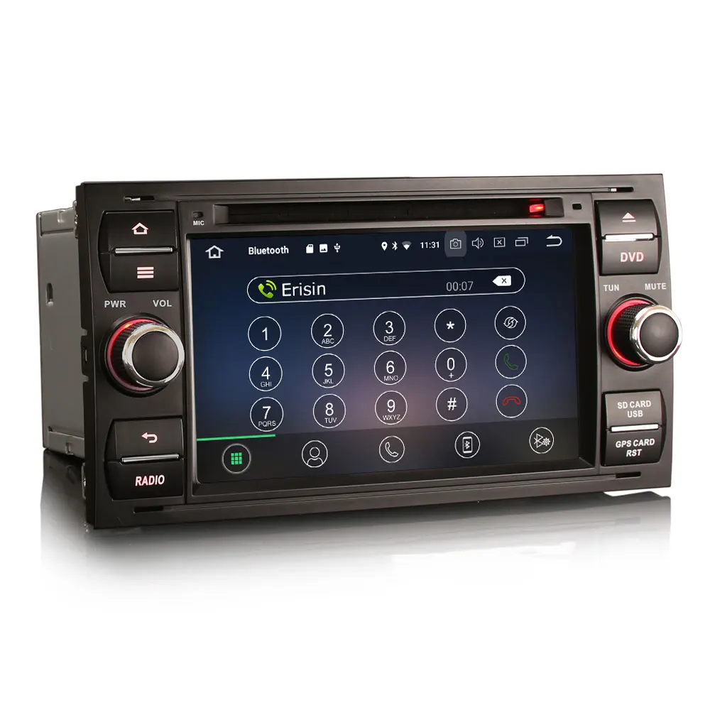 Erisin ES3931FB PX30 Android 8 1 Автомобильный мультимедийный плеер 7 &quotавтомобильный DVD gps для