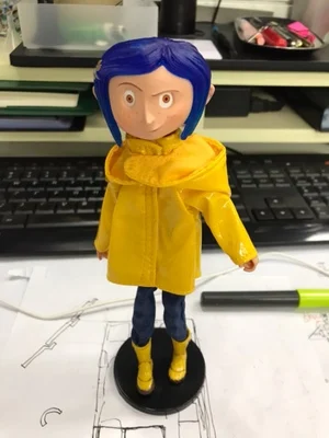 NECA детские игрушки Коралина и секретная дверь куклы фигурка 7 дюймов плащи свитер версия Caroline подарок для девочек
