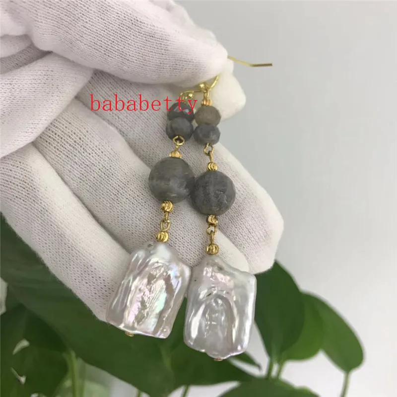 Серьги-Крючки из тибетского серебра новые нестандартные квадратные серьги