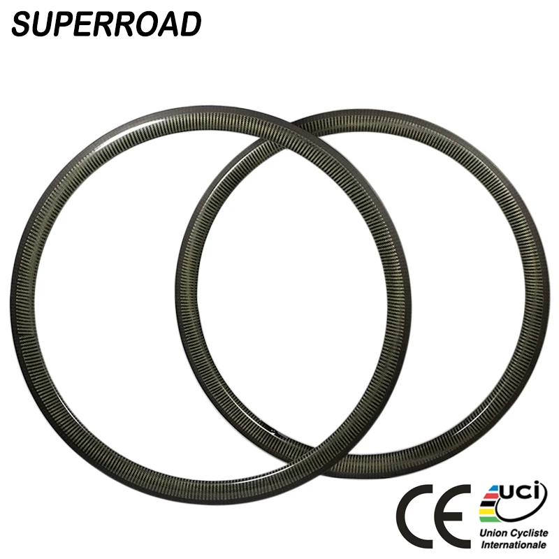 Special Price 27mm Wide 38mm Deep Carbon Offset Tubeless Rims Asymmetric Bike 700C | Спорт и развлечения